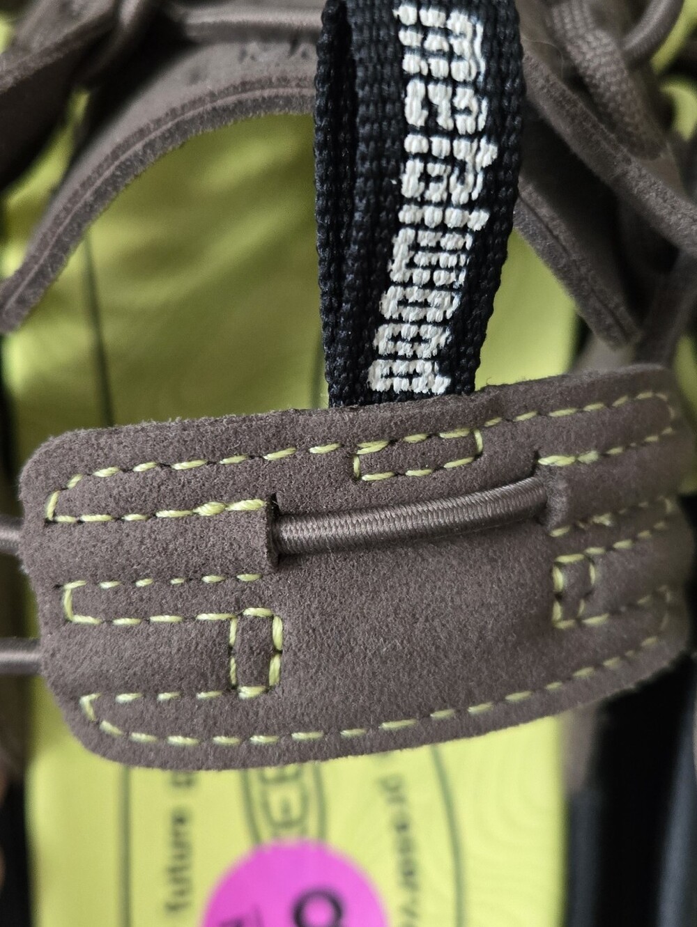 KEEN Paired With Streetware Brand Metallwood Brown and Lime Green Hybrid Sandals - Picture 3 of 10